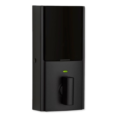 Kwikset Home Connect 918 Touch Screen Smart Lock, Z-Wave, Contemporary with Deadbolt, Matte Black
